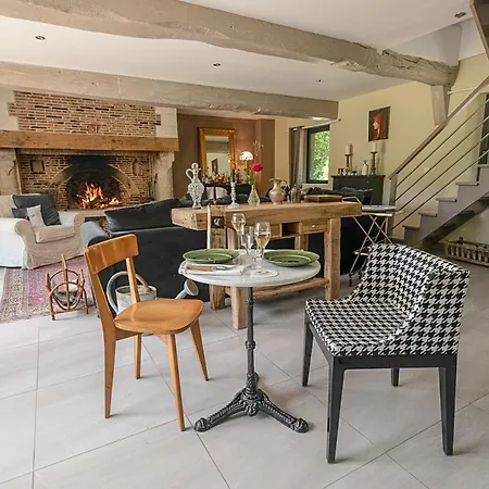 Authentic House With Pond Near Etretat